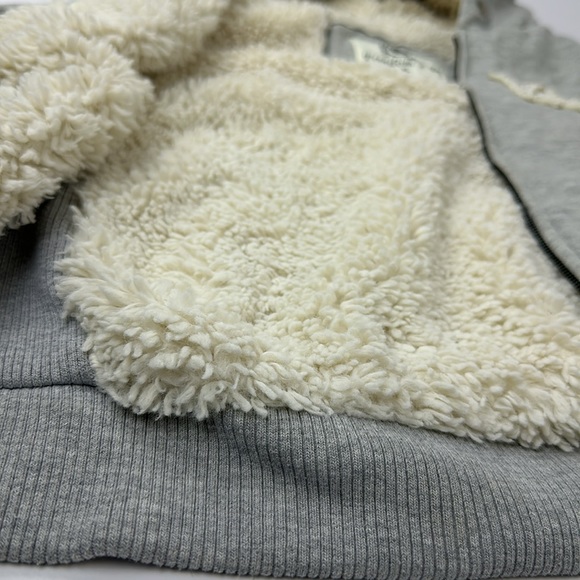 Freedom 2 Be American Vintage 2 way Zip Hoodie Jacket. Sherpa Lined. X-Large. - Picture 2 of 10